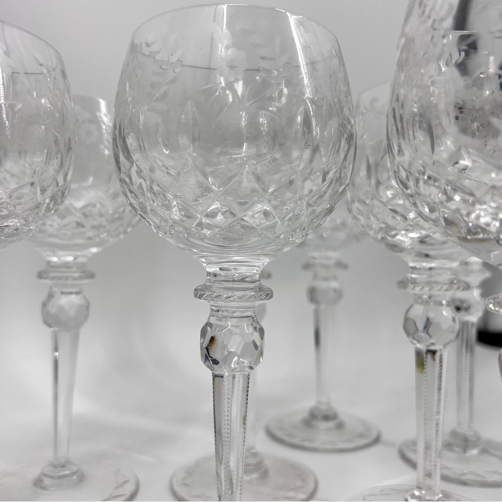 Rogaska Crystal Cut Balloon Gallia Wine
Hocks/Goblets Set of 4 Vintage RARE - Picture 8 of 17